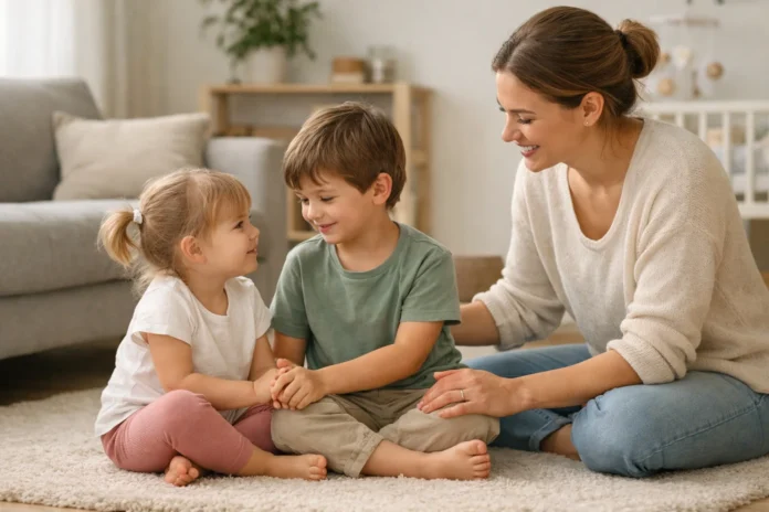 kardeş kıskançlığı nasıl yönetilir ebeveyn ve iki çocuk arasında sakin aile ortamı