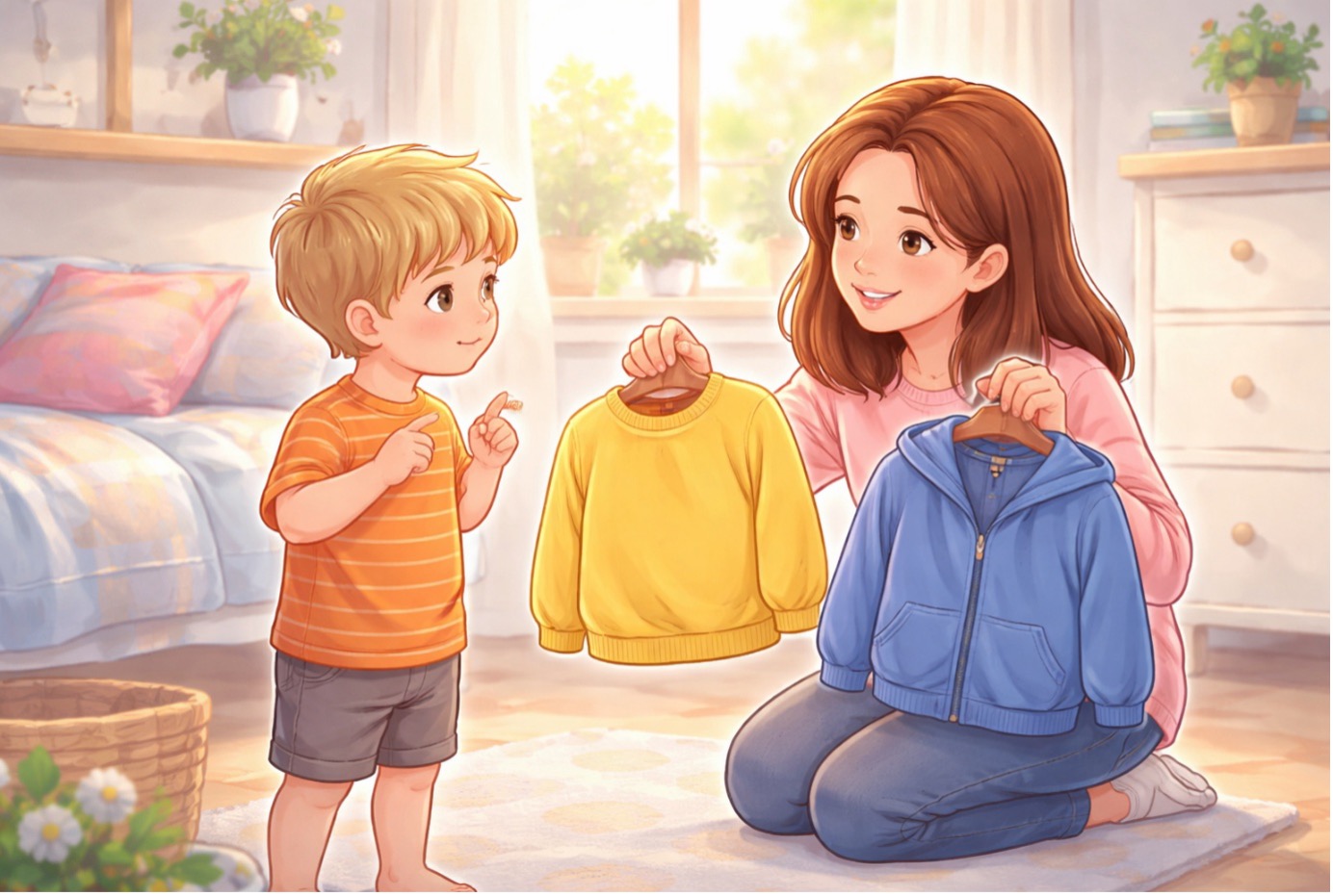 Çocuğa hayır demek yerine ebeveynin çocuğa iki seçenek sunarak sağlıklı sınır koymayı anlatması