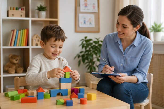 Yaşa göre çocuk gelişimi sürecinde oyunla öğrenmeyi destekleyen okul öncesi bir etkinlik